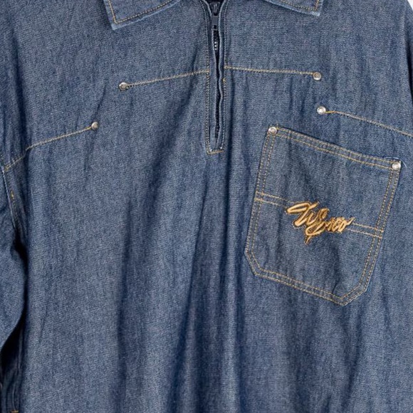 Vintage 90's Willie Esco Pullover Denim Jacket - Picture 3 of 4